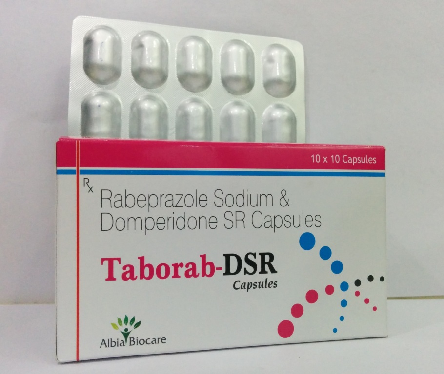 TABORAB-DSR CAP. | Rabeprazole 20 mg + Domperidone 30 mg (SR) (Alu-Alu)